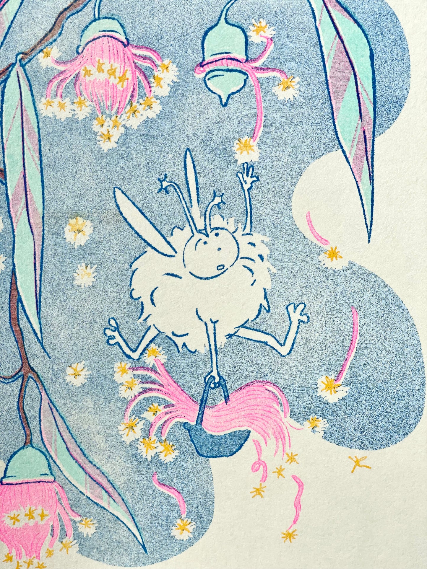Eucalyptus Fairy Riso Print