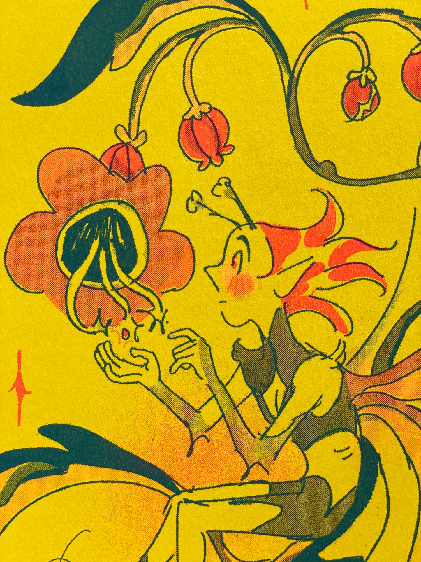Nightshade Fairy Riso Print