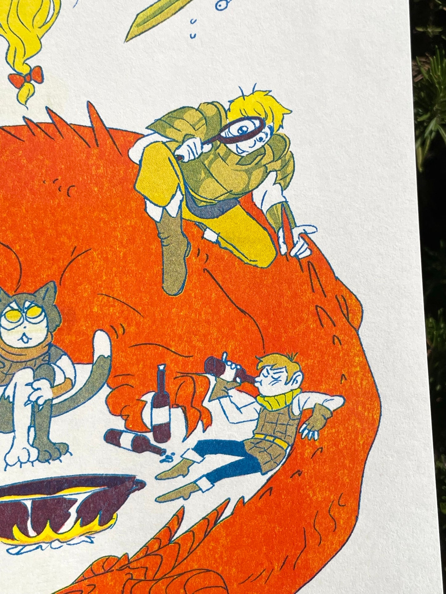 Dungeon Meshi Riso Print
