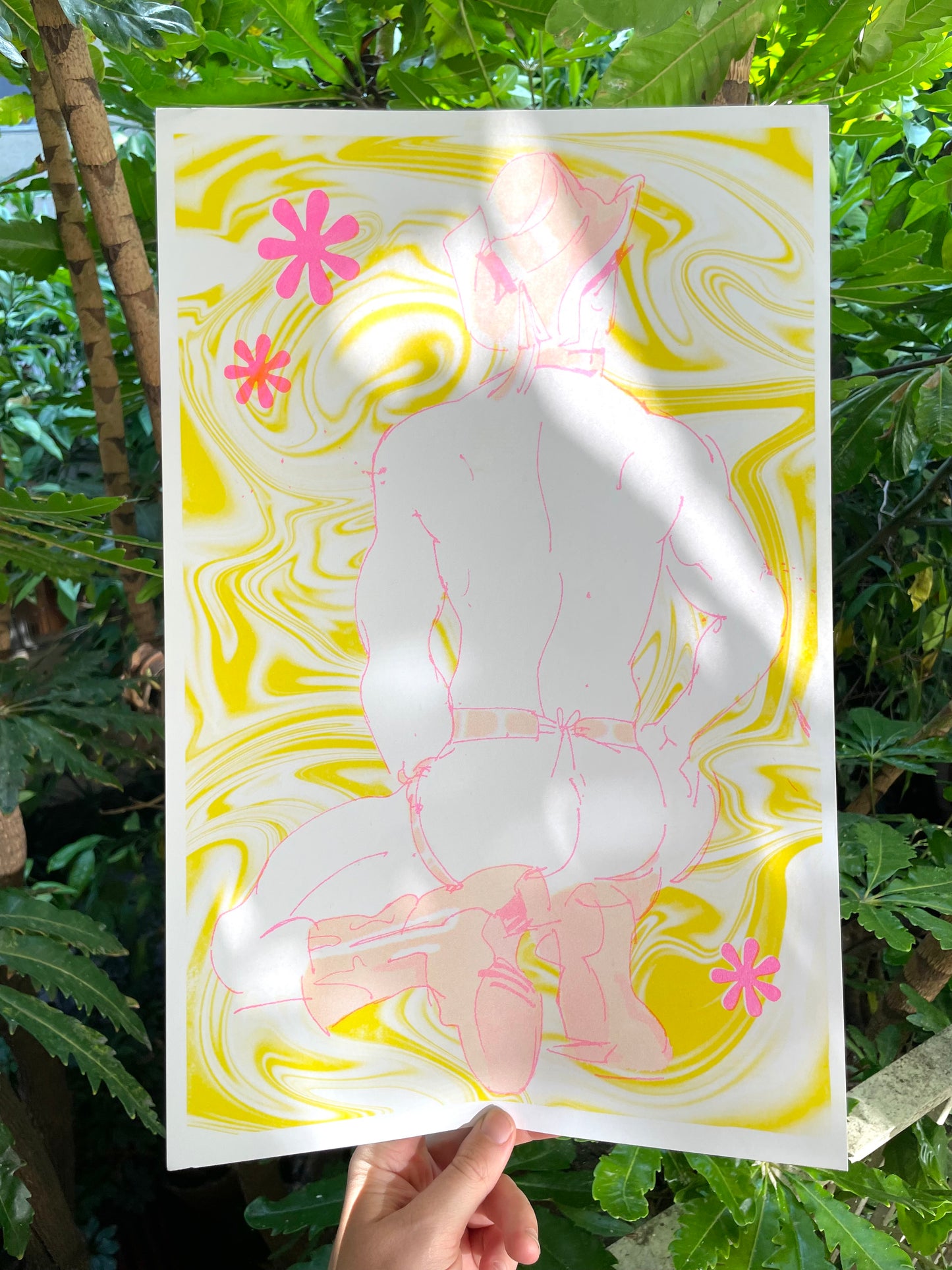 Sexy Cowboy Riso Print