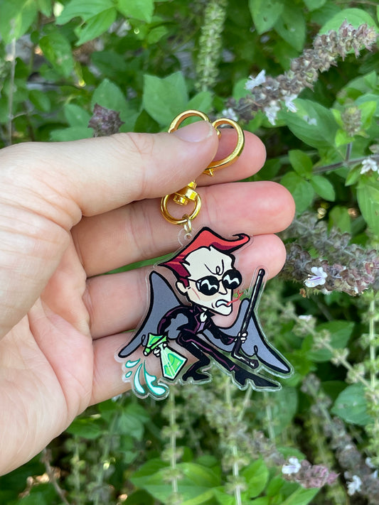Crowley Keychain (Good Omens)
