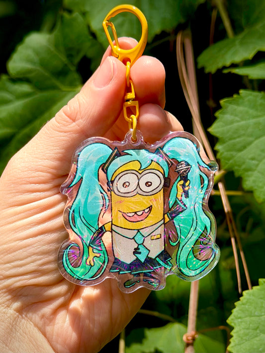 Hatsune Miku Minion Keychain