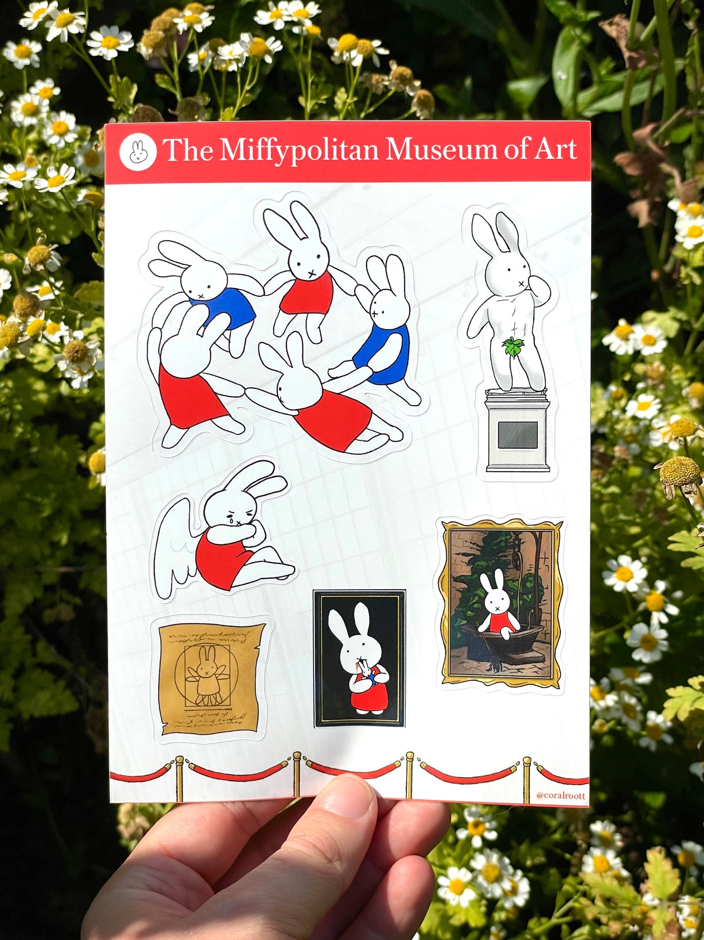 Art History Miffy Sticker Sheet