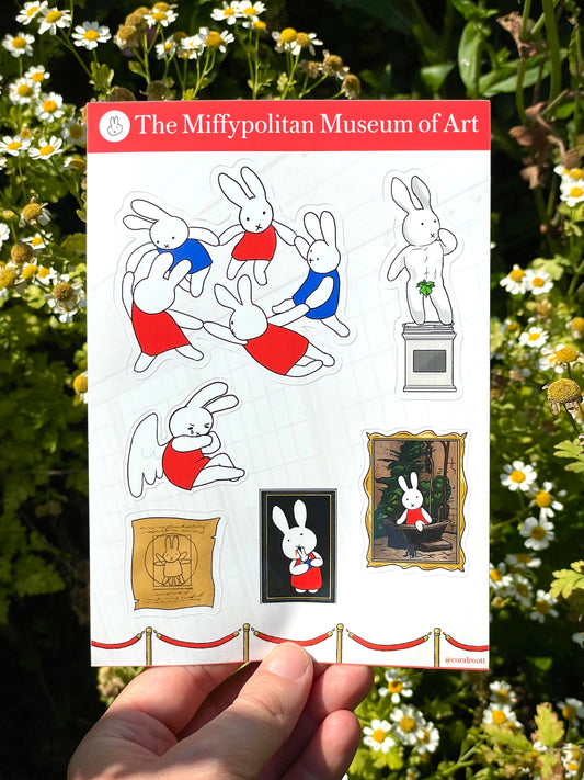 Art History Miffy Sticker Sheet