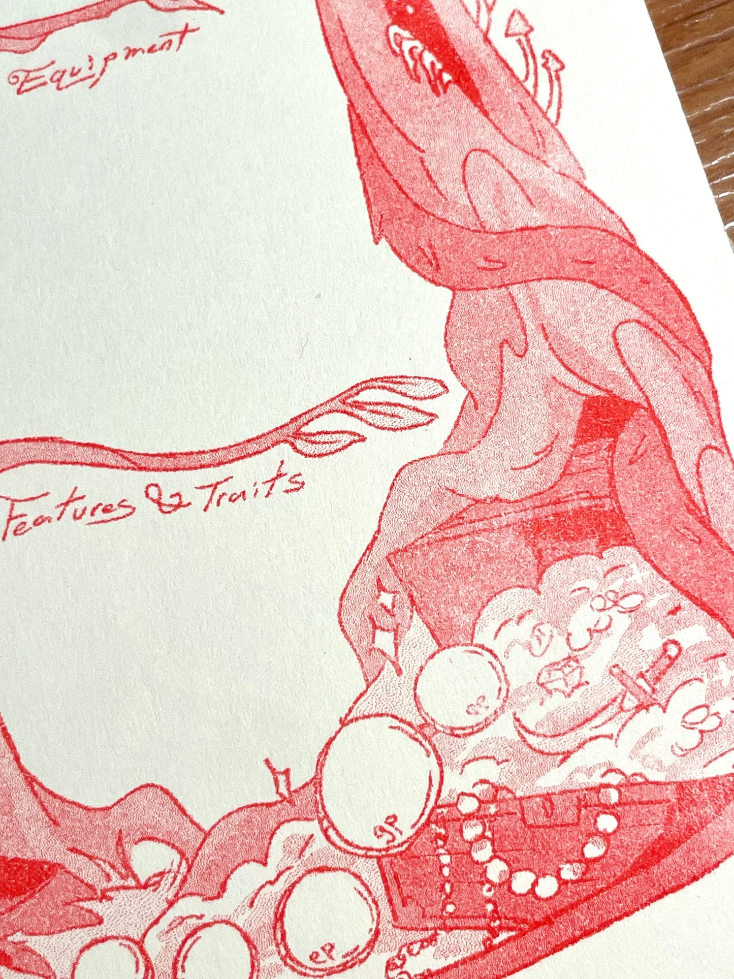 D&D Character Sheet Riso Notepad