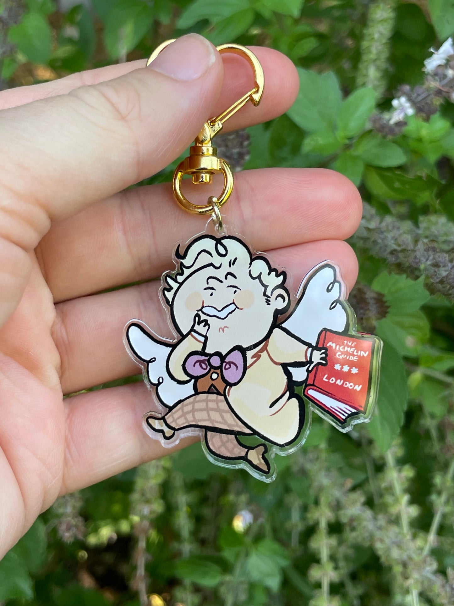 Aziraphale Keychain (Good Omens)