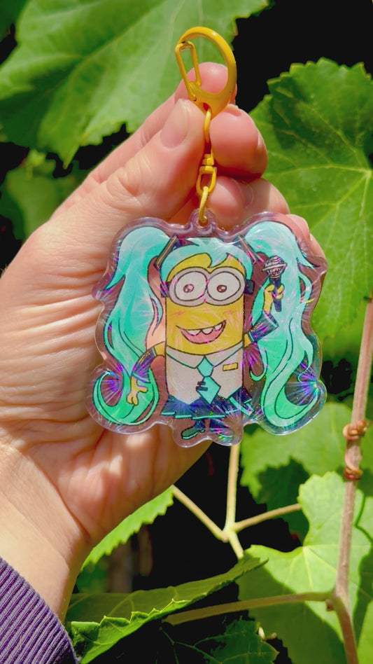 Hatsune Miku Minion Keychain